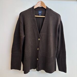 GAP Womens Dark Brown Cardigan